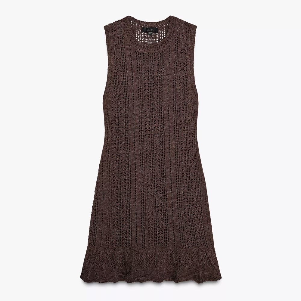 Zara crochet mini dress
